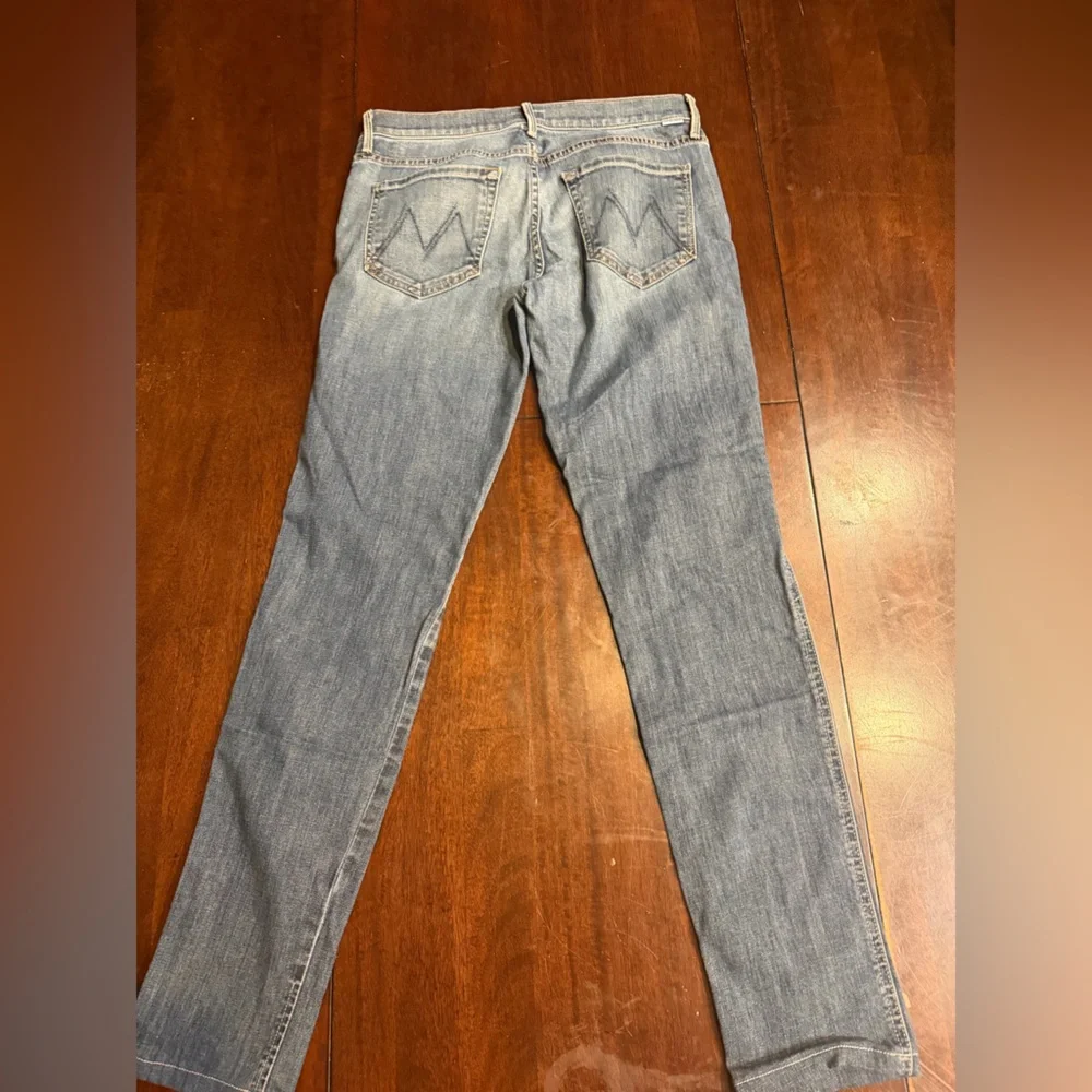 MOTHER Faded Blue Skinny Jeans - Picture 2 of 3